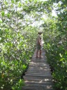 Dick on the path through the mangroves. Does this hat make my butt look big?