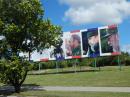 Tributes to Fidel: No advertising on billboards in Cuba. Only government propaganda.