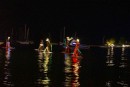 Christmas Boat Parade with Paddle Boarders