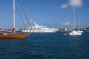 Mega Yacht in Simpson Bay
