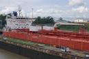 Tanker in Miraflores Locks