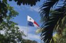 Flag of Panama on Cerro Ancon