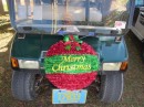 Golf cart Christmas greetings.