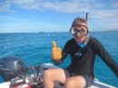 Doug giving the "thumbs up" to start our dive.