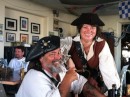Jake and Amy at Schooners Wharf... 
after giving Susan and I a lift back from Fort Taylor.   Drinks were very GOOD !!!! 