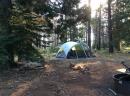 Our campsite at Bear Valley : No one else there 