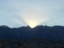 Near sunset: Eastern slope of the Sierras