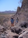 Hiking to the petroglyphs with Caroline and Alan from Magic.