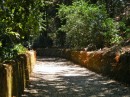 The cobblestone road to the Hacienda.