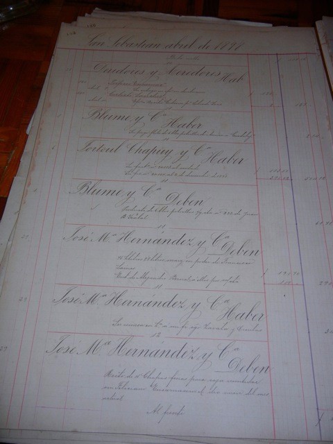 One of the original ledgers from when the Hacienda was a Silver Mining operation in the 1800