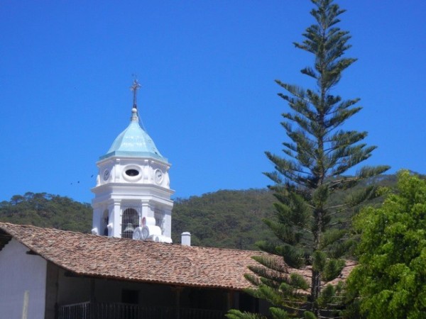 The top of the church.