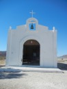 Church at the abandoned town in Bahia Salinas.
