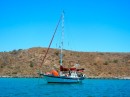 Kasasa anchored on the east side of Carmen Island.