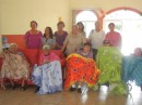 Some of us from the La Paz Peace Makers Quilting group standing behind the seniors with their new blankets.