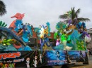 Float from the parade the theme was Mysteries of the Sea.