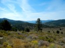 From the top of Monitor Pass which is off of highway 395 as we took a detour to go around the west side of Lake Tahoe.