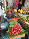 Big yummy radishes at the Sunday Farmers Market in Zihautanejo.