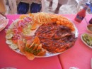 A sarandeado style bbq fish at Playa los Gatos.