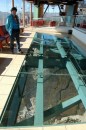 Glass floor over the edge of the canyon.
