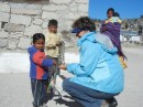 Me buying some beadwork from this little guy, Ian said it looked like I was trying to haggle with him.