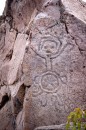 Petroglyph representing women and fertility and childbirth.