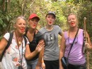 Lisa took us on a River Tour. These women came along. We have flowers in our mouths.