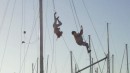 Circus Sailboat Act in La Cruz