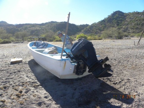 Bahia Agua Verde - panga fishing boat