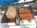 Side shot showing the Life raft, turtle top and sliding hatch,