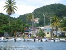 A very full Bequia dinghy dock