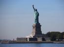 Motoring past the Statue of Liberty, New York