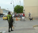 1,000 police guard Santa Marta with rather large guns at times