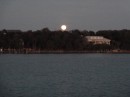A few minutes after the sun set, we turned around and saw the full moon rising over Harbour Island to the east