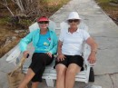 Alison and Vicki in an Adirondack chair