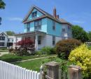 Pretty house being painted in Greenport, Long Island, NY