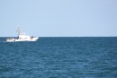 Coast Guard Cutter Shrike off Cape Canaveral checking us out.  We