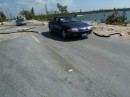 Fishing Hole Road road damage, Grand Bahama