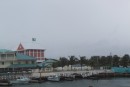 Bahama flag flying on Thursday 25 Oct 12 morning under grey skies before Hurricane Sandy