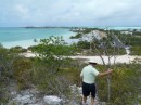 Climbing back down one of Caicos