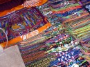 Mola bracelets and mola blouse in Bocas Town