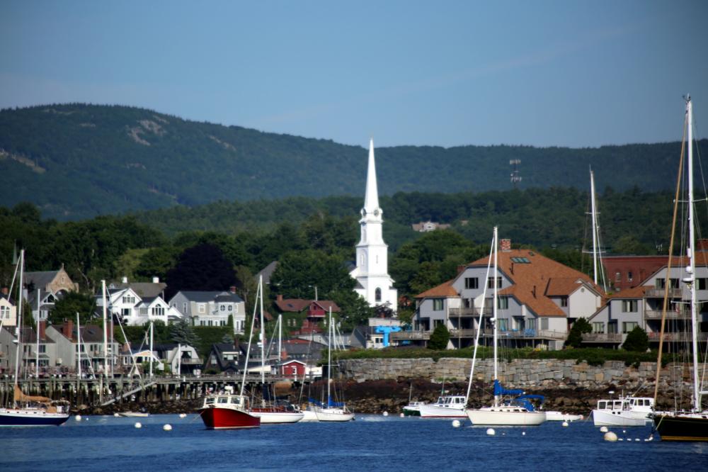 Camden Harbor. Maine, USA
