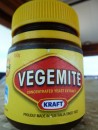 Vegemite is a black sticky salty yeast paste high in Vitamin B used in the same manner as peanut butter.  Vegemite and lettuce sandwiches on white bread – yum.  If you don’t grow up with it though, it takes a while to get used to.  The 1950’s and ‘60’s catchy jingle went something like….”We’re happy little vegemites, so happy as can be, We all enjoy our vegemite for breakfast lunch and tea, Our Mummy’s say we’re growing stronger every single week, We all enjoy our vegemite, We all adore our vegemite, It puts a rose in every cheek.”