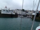 21st June. Arrival in  Guernsey. Harbour entrance at low water.