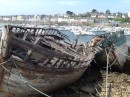 The old fishing fleet at Cameret. On the beach gradually decaying.