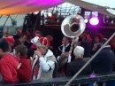Entertainment on the quay at Roscoff