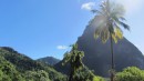 Roadside view of the Pitons.