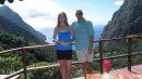 View from Ladera Restaurant and Resort at the Pitons.