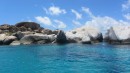 View of the anchorage at the Baths on Virgin Gorda, B.V.I.