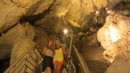 Emily and Victoria touring the cave