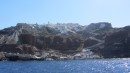 View of harbor in Oia Santorini